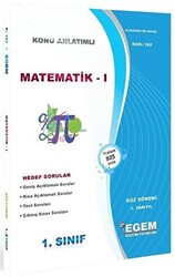 Egem Eğitim Yayınları 1. Sınıf 1. Yarıyıl Matematik 1 Konu Anlatımlı Soru Bankası - Kod 162 - 1