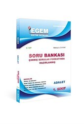 Egem Eğitim Yayınları 1. Sınıf Adalet Soru Bankası C107-1 - Egem Eğitim Yayınları
