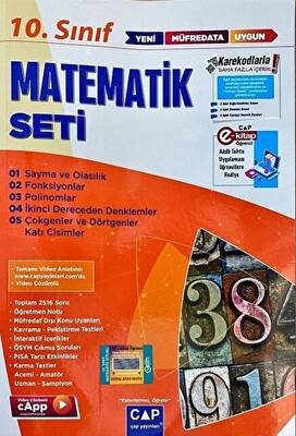 Çap Yayınları 10. Sınıf Anadolu Lisesi Matematik Seti - 1