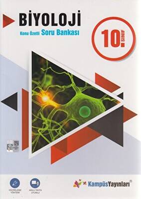 Kampüs Yayınları 10. Sınıf Biyoloji Konu Özetli Soru Bankası - 1