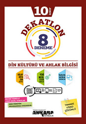 Ankara Yayıncılık 10. Sınıf Din Kültürü ve Ahlak Bilgisi Dekatlon 8 Deneme - 1