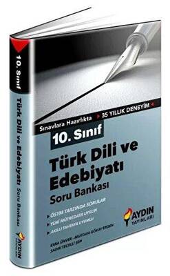 Aydın Yayınları 10. Sınıf Türk Dili ve Edebiyatı Soru Bankası - 1