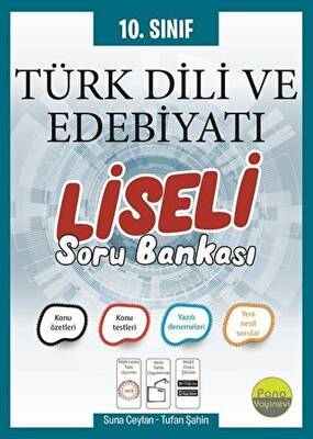 Pano Yayınevi 10. Sınıf Türk Dili ve Edebiyatı Soru Bankası - 1