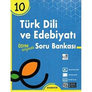 Endemik Yayınları 10. Sınıf Türk Dili ve Edebiyatı Soru Bankası - 1