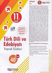 Nitelik Yayınları - Bayilik 11. Sınıf Türk Dili ve Edebiyatı 40 Yaprak Test - Nitelik Yayınları - Bayilik