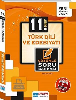 Evrensel İletişim Yayınları 11. Sınıf Türk Dili ve Edebiyatı Video Çözümlü Soru Bankası - 1