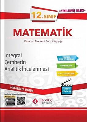 Sonuç Yayınları 12. Sınıf Matematik İntegral-Çemberin Analitik İncelenmesi Soru Bankası - 1
