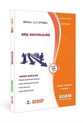 Egem Eğitim Yayınları 2. Sınıf 4. Yarıyıl Göç Sosyolojisi Bahar Dönemi - 2269 - Egem Eğitim Yayınları