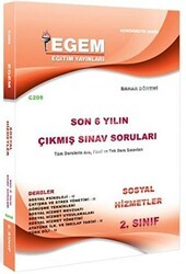 Egem Eğitim Yayınları 2. Sınıf Sosyal Hizmetler Son 6 Yılın Çıkmış Sınav Soruları - Kod C208 - Egem Eğitim Yayınları