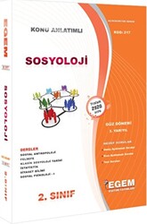 Egem Eğitim Yayınları 2. Sınıf Sosyoloji Konu Anlatımlı Soru Bankası-güz Dönemi 3. Yarıyıl - 1