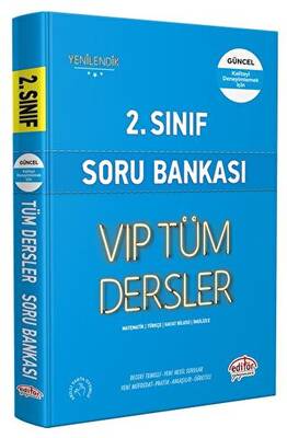 Editör Yayınevi 2. Sınıf VIP Tüm Dersler Soru Bankası Mavi Kitap - 1
