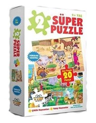 2 Süper Puzzle Çiftlik Hayvanları - 1