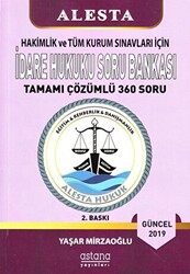 2019 Hakimlik ve Tüm Kurum Sınavları İçin İdare Hukuku Soru Bankası Tamamı Çözümlü 360 Soru - 1