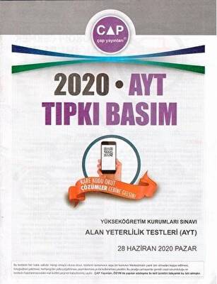 Çap Yayınları 2020 AYT Tıpkı Basım - 1