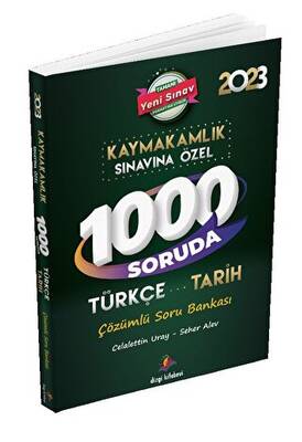 Dizgi Kitap Kaymakamlık Sınavına Özel 1000 Soruda Türkçe-Tarih Çözümlü Soru Bankası - 1