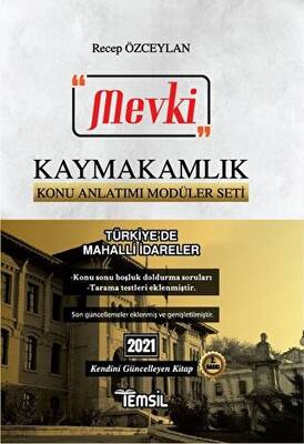 2021 Mevki Kaymakamlık Konu Anlatımı Modüler Seti - Türkiye’de Mahalli İdareler - 1