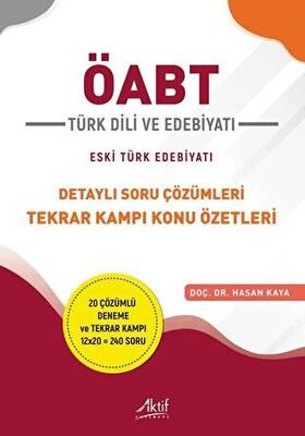 Aktif Yayınevi ÖABT Türk Dili ve Edebiyatı Detaylı Soru Çözümleri Tekrar Kampı Konu Özetleri - 1