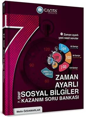Çanta Yayınları 7. Sınıf Sosyal Bilgiler Zaman Ayarlı Kazanım Soru Bankası - 1