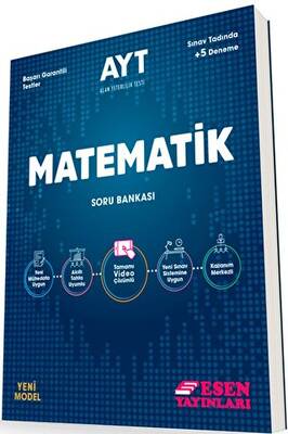 Esen Yayınları 2022 AYT Matematik Soru Bankası - 1