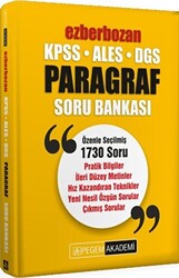 Pegem Akademi Yayıncılık KPSS ALES DGS Ezberbozan Paragraf Soru Bankası - 1