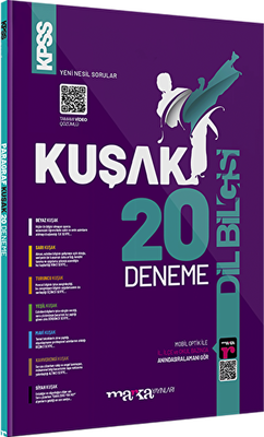 Marka Yayınları 2023 KPSS Dil Bilgisi Kolaydan Zora 20 Kuşak Deneme Tamamı Video Çözümlü - 1