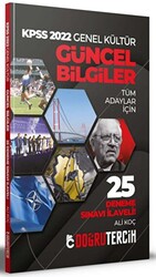 Doğru Tercih Yayınları 2022 KPSS Genel Kültür Güncel Bilgiler 25 Deneme Sınavı İlaveli - 1