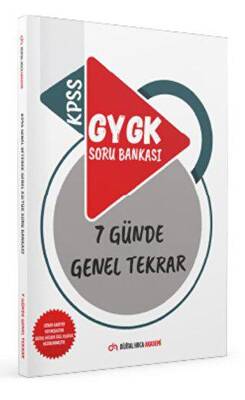 Dijital Hoca KPSS GYGK Soru Bankası 7 Günde Genel Tekrar Kitabı - 1