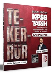 Benim Hocam Yayınları 2024 KPSS Tarih Tekerrür Kamp Kitabı - 1