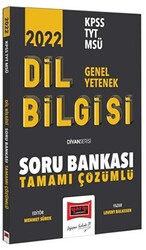 Yargı Yayınevi 2022 KPSS TYT MSÜ Genel Yetenek Tamamı Çözümlü Dil Bilgisi Soru Bankası - Divan Serisi - 1