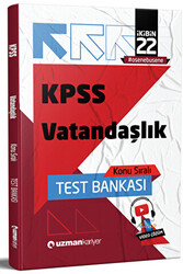 Uzman Kariyer Yayınları 2022 KPSS Vatandaşlık Konu Sıralı Test Bankası - 1