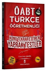 Türkçe ÖABTdeyiz ÖABT Türkçe Öğretmenliği Yaprak Testler - 1