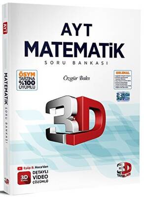 3D Yayınları AYT Matematik 3D Soru Bankası - 1