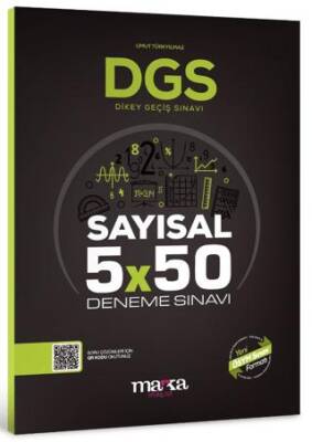 Marka Yayınları 2024 DGS Sayısal 5x50 Deneme Sınavı Tamamı PDF Çözümlü Açıklanan Yeni Müfredat - 1
