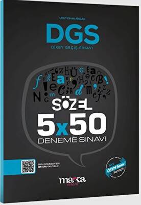Marka Yayınları 2024 DGS Sözel 5x50 Deneme Sınavı Tamamı PDF Çözümlü Açıklanan Yeni Müfredat - 1