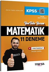 Marka Yayınları 2024 KPSS Matematik 11 Deneme Tamamı Video Çözümlü Yektugmat - 1