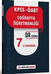 Dijital Hoca KPSS ÖABT Coğrafya Öğretmenliği Lokomotif Serisi QR Çözümlü 7`li Deneme Akademi - 1