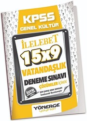 Yönerge Yayınları KPSS Vatandaşlık İLELEBET 15x9 Deneme Çözümlü - 1