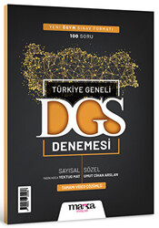 Marka Yayınları Türkiye Geneli Sayısal Sözel Yeni Sınav Müfredatına Uygun DGS Deneme - 1