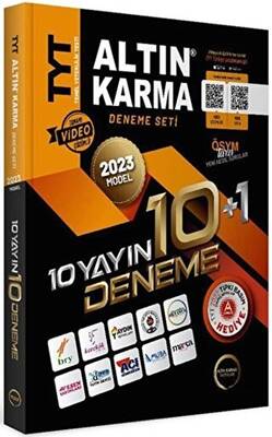 Altın Karma Yayınları 2023 TYT 10 Farklı Yayın 10 Farklı Deneme + Son 1 Yıl Çıkmış Sorular Hediye - 1