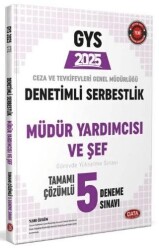 2025 Ceza ve Tevkifevleri Denetimli Serbestlik Müdür Yardımcılığı ve Şeflik GYS Tamamı Çözümlü 5 Deneme - Data Yayınları