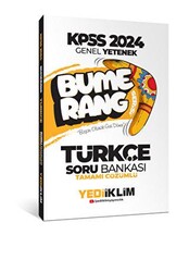 Yediiklim Yayınları 2024 KPSS Genel Yetenek Bumerang Türkçe Tamamı Çözümlü Soru Bankası - 1
