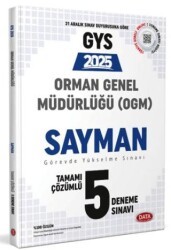 Orman Genel Müdürlüğü Sayman Görevde Yükselme Sınavı Tamamı Çözümlü 5 Deneme - Data Yayınları