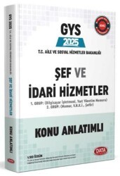 2025 T.C. Aile ve Sosyal Hizmetler Bakanlığı GYS Şef ve İdari Hizmetler Tamamı Çözümlü Soru Bankası - Data Yayınları