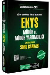 2025 Millî Eğitim Bakanlığı EKYS Müdür ve Müdür Yardımcılığı Soru Bankası - Pegem Akademi Yayıncılık