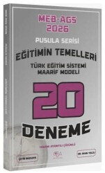 2026 MEB-AGS Eğitimin Temelleri, Türk Eğitim Sistemi Maarif Modeli 20 Deneme Çözümlü Pusula Serisi - CBA Akademi