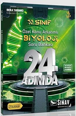 Sınav Yayınları 24 Adımda 10. Sınıf Özel Konu Anlatımlı Biyoloji Soru Bankası - 1