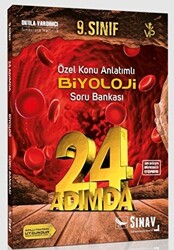 Sınav Yayınları 24 Adımda 9. Sınıf Özel Konu Anlatımlı Biyoloji Soru Bankası - 1