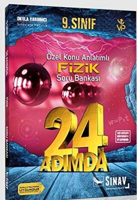 Sınav Yayınları 24 Adımda 9. Sınıf Özel Konu Anlatımlı Fizik Soru Bankası - 1
