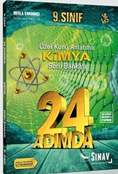 Sınav Yayınları 24 Adımda 9. Sınıf Özel Konu Anlatımlı Kimya Soru Bankası - 1