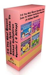 3 - 6 Yaş Okul Öncesi Çocuklar İçin Zeka ve Dikkat Geliştiren Oyunlar 4 Kitap Set - 1